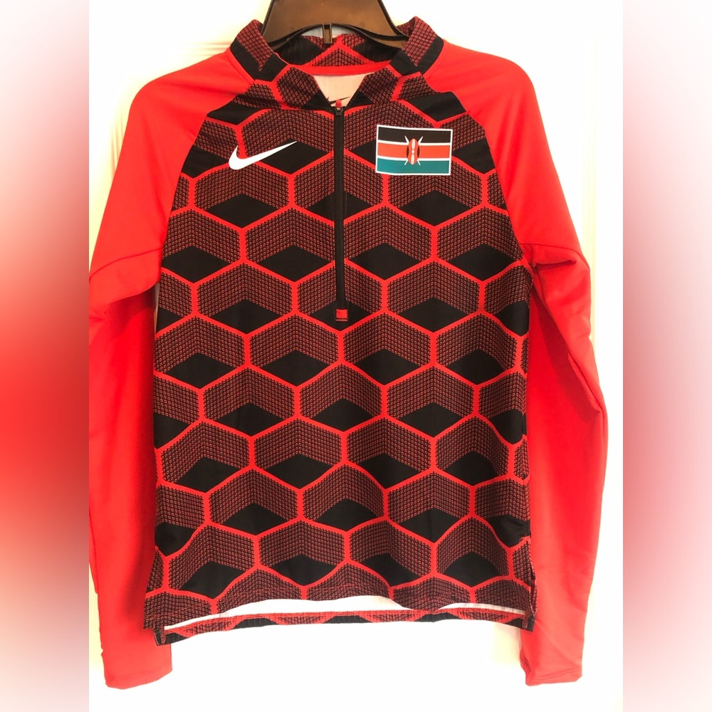 Nike Kenya International Team Pro Elite Half Zip Jersey Women’s XS MADE IN USA.